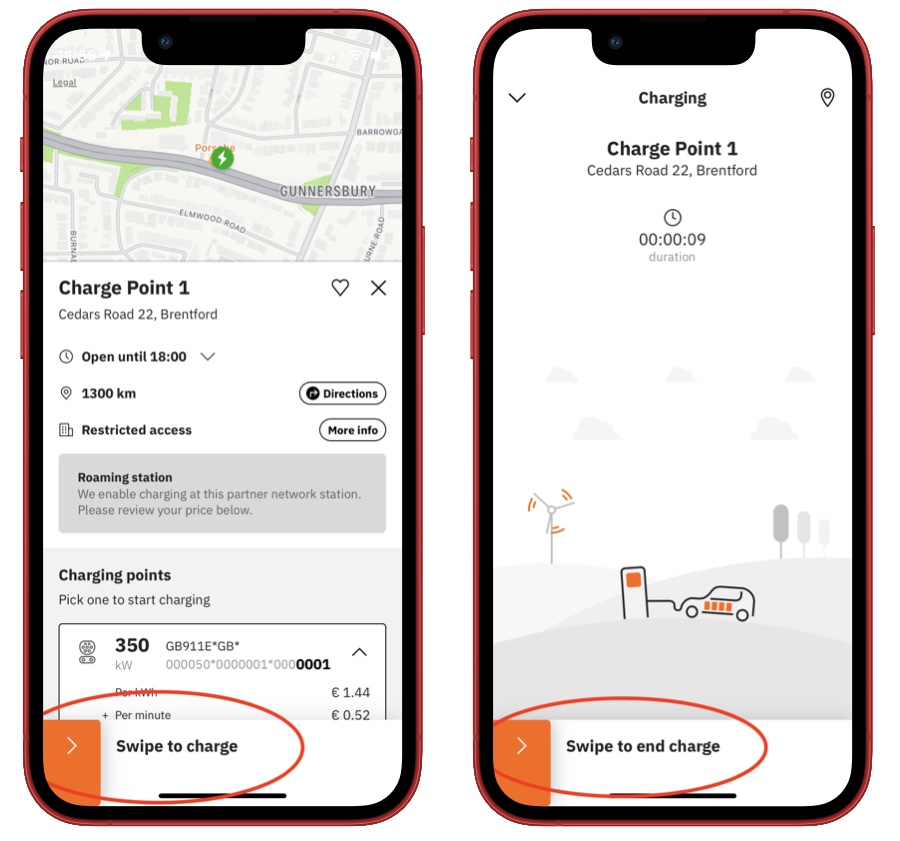real time charging station details