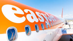 easyJet logo on a plane