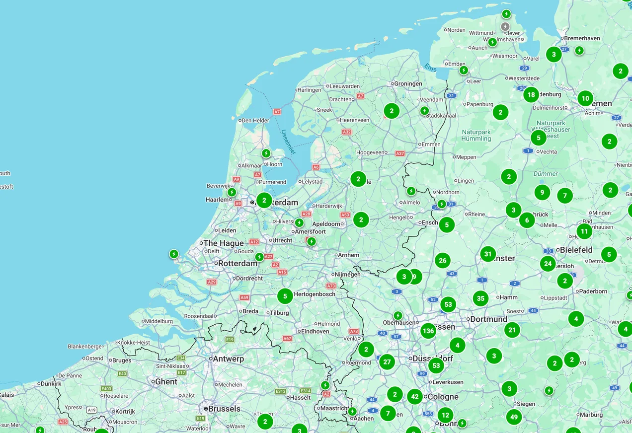 Points de recharge easyCharging aux Pays-Bas
